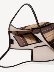 Hereu Studio Brown Calella Striped Raffia Bag - Image 5 of 5