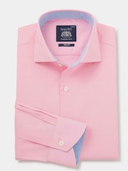 The Savile Row Company 100% Cotton Dobby Smart-Casual Shirt - Image 4 of 6