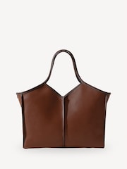 Hereu Studio Brown Calella Squared Medium Leather Bag - Image 1 of 6