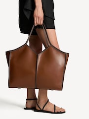 Hereu Studio Brown Calella Squared Medium Leather Bag - Image 3 of 6