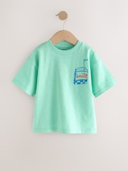 Blue Croissant 100% Cotton Short Sleeve Back Print T-Shirt (3mths-7yrs) - Image 1 of 4
