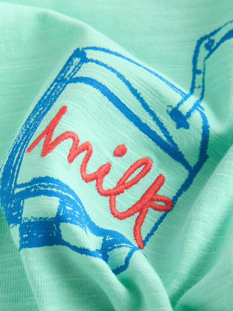 Blue Croissant Short Sleeve Back Print T-Shirt (3mths-7yrs) - Image 3 of 4