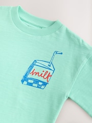 Blue Croissant 100% Cotton Short Sleeve Back Print T-Shirt (3mths-7yrs) - Image 4 of 4
