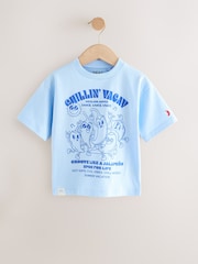 Blue Chilli 100% Cotton Short Sleeve Graphic Print T-Shirt (3mths-8yrs) - Image 1 of 3