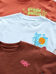 Blue Seaside 100% Cotton Short Sleeve Back Print T-Shirt (3mths-7yrs) - Image 6 of 7