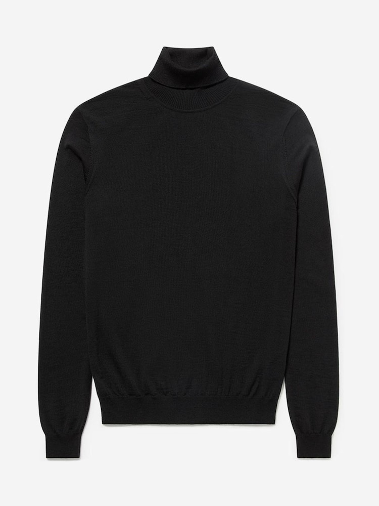 Oliver Sweeney 100% Merino Wool Roll Neck Jumper - Image 4 of 4