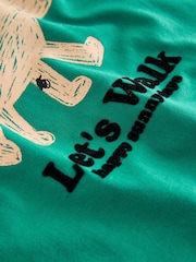 Green 100% Cotton Short Sleeve Graphic Print T-Shirt (3mths-8yrs) - Image 3 of 4
