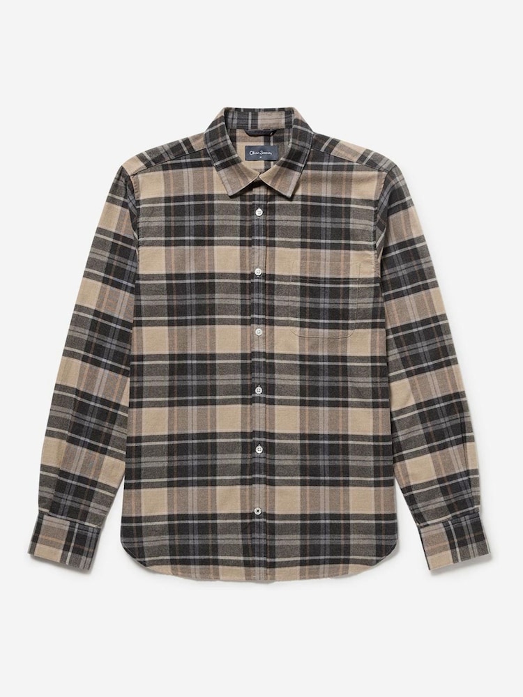 Oliver Sweeney Brushed 100% Cotton Cashmere Shirt - Image 5 of 5
