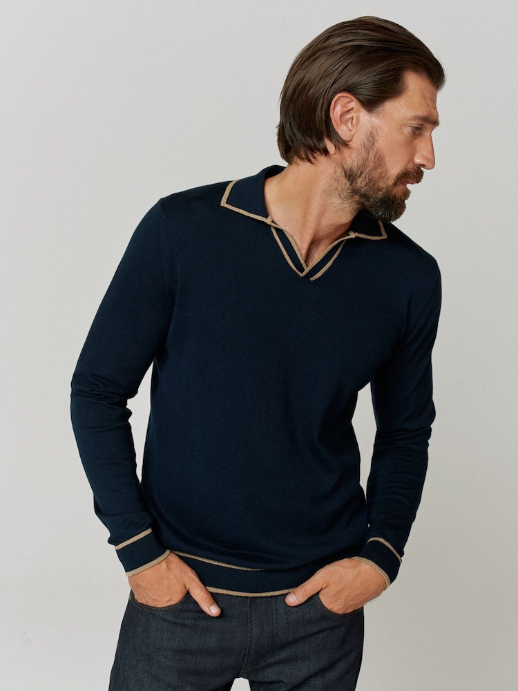 Oliver Sweeney Long Sleeve Polo Shirt - Image 1 of 5