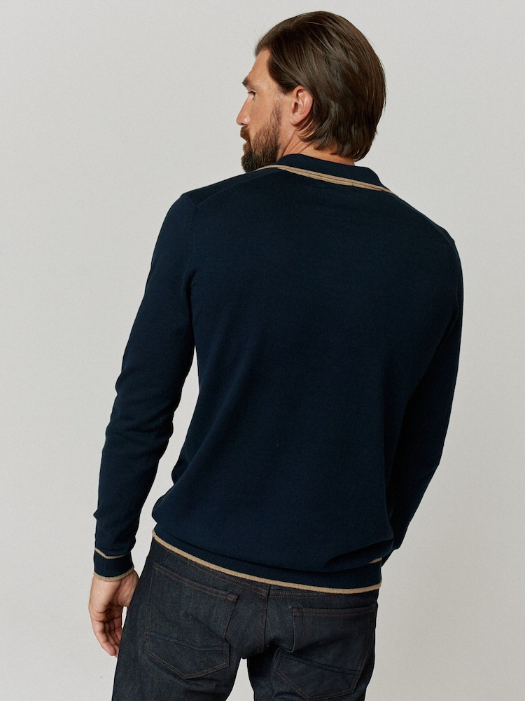 Oliver Sweeney Long Sleeve Polo Shirt - Image 2 of 5