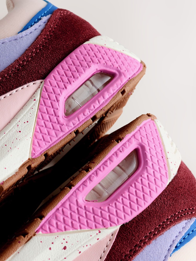 Multi Pink Elastic Lace Chunky Trainers - Image 6 of 6 Multi Pink Elastic Lace Chunky Trainers - Image 6 of 6