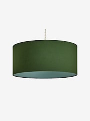 MADE.COM Green Oro Pendant Drum Lamp Shade - Image 3 of 4