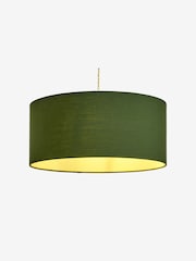 MADE.COM Green Oro Pendant Drum Lamp Shade - Image 4 of 4