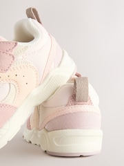 Pink Standard Fit (F) Elastic Lace Touch Fasten Trainers - Image 4 of 6