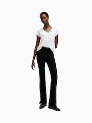 AllSaints White 100% Organic Cotton Anna V T-Shirt - Image 5 of 7