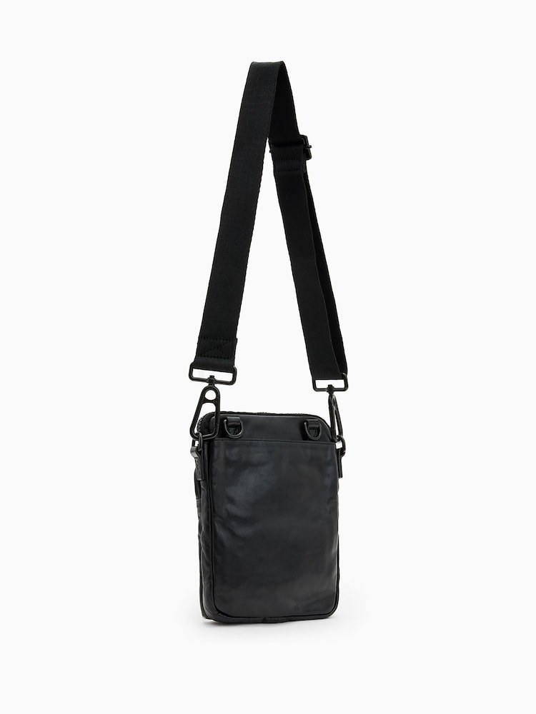 AllSaints Black Falcon Pouch - Image 6 of 6 AllSaints Black Falcon Pouch - Image 6 of 6