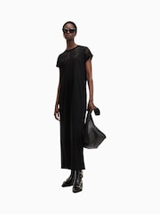 AllSaints Black Anna Snk Maxi Dress - Image 1 of 8