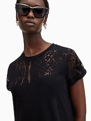 AllSaints Black Anna Snk Maxi Dress - Image 2 of 8
