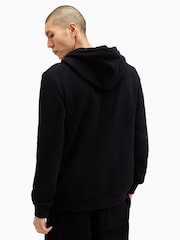AllSaints Black Raven Zip Hoodie - Image 6 of 7