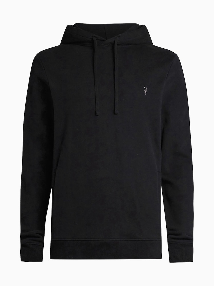 AllSaints Black Raven Zip Hoodie - Image 7 of 7