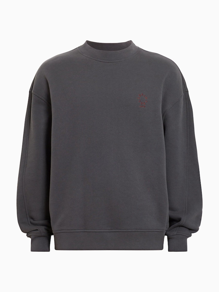 AllSaints Black Haven Crew Jumper - Image 6 of 6 AllSaints Black Haven Crew Jumper - Image 6 of 6