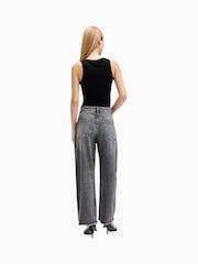 AllSaints Grey Jett Barrel Jeans - Image 4 of 7