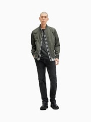AllSaints Green Bassett Bomber Jacket - Image 3 of 8