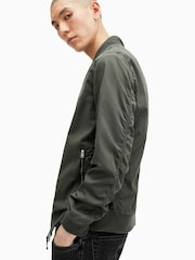 AllSaints Green Bassett Bomber Jacket - Image 6 of 8
