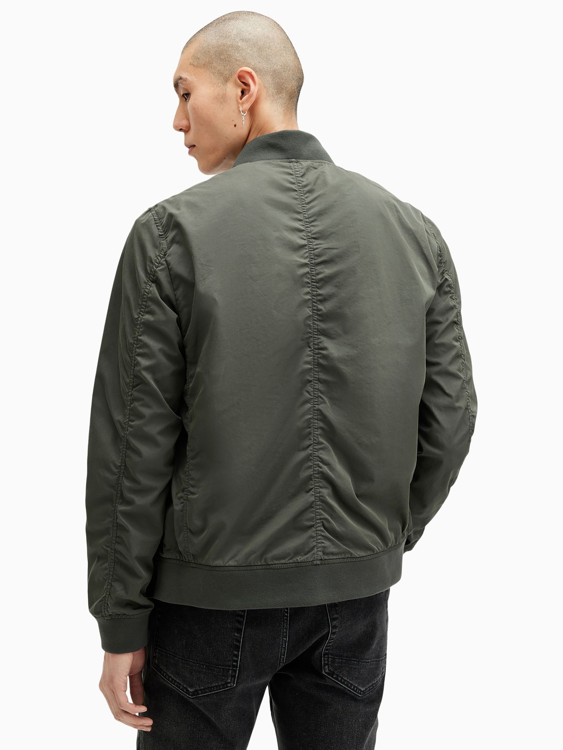 silent 目黒蓮着用　allsaints bassett bomber Buy AllSaints Green Bassett Bomber Jacket from Next USA