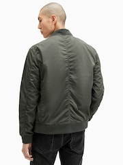 AllSaints Green Bassett Bomber Jacket - Image 7 of 8
