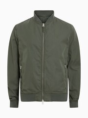 AllSaints Green Bassett Bomber Jacket - Image 8 of 8