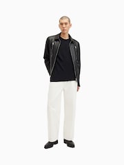 AllSaints Black 100% Cotton Figure Shortsleeve Crew T-Shirt - Image 3 of 8