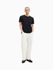 AllSaints Black 100% Cotton Figure Shortsleeve Crew T-Shirt - Image 5 of 8