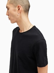 AllSaints Black 100% Cotton Figure Shortsleeve Crew T-Shirt - Image 6 of 8