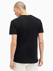 AllSaints Black 100% Cotton Figure Shortsleeve Crew T-Shirt - Image 7 of 8