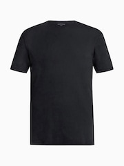 AllSaints Black 100% Cotton Figure Shortsleeve Crew T-Shirt - Image 8 of 8