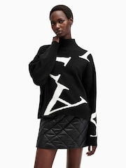 AllSaints White A Star Jumper - Image 1 of 7