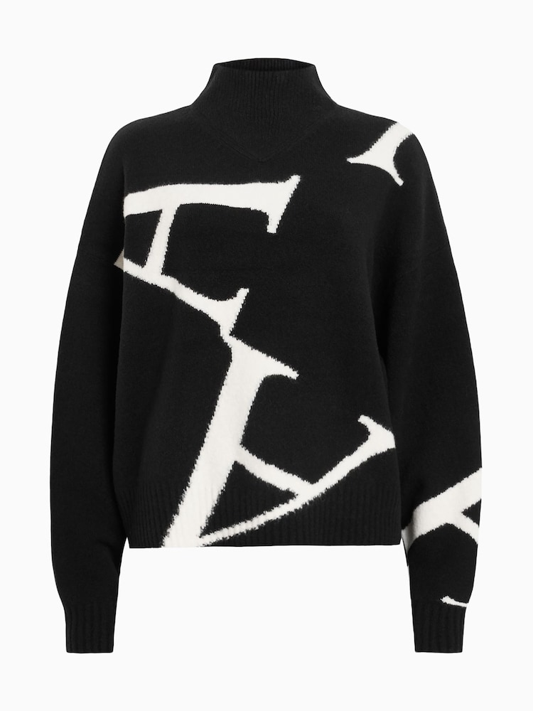 AllSaints White A Star Jumper - Image 7 of 7