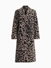 AllSaints Brown Mabel Leppo Coat - Image 6 of 6