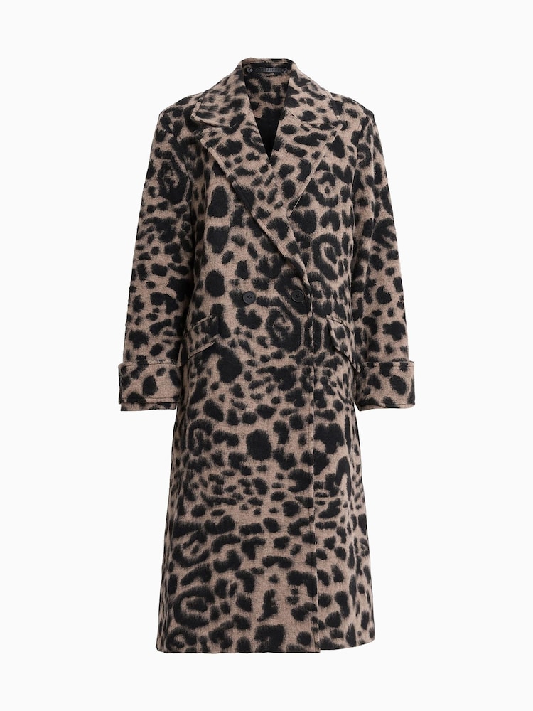 AllSaints Brown Mabel Leppo Coat - Image 6 of 6