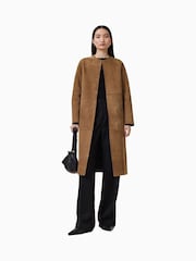 AllSaints Black Selby Suede Mac - Image 7 of 9