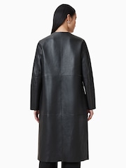 AllSaints Black Selby Suede Mac - Image 8 of 9