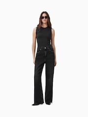 AllSaints Black Imogen Tank Top - Image 3 of 8