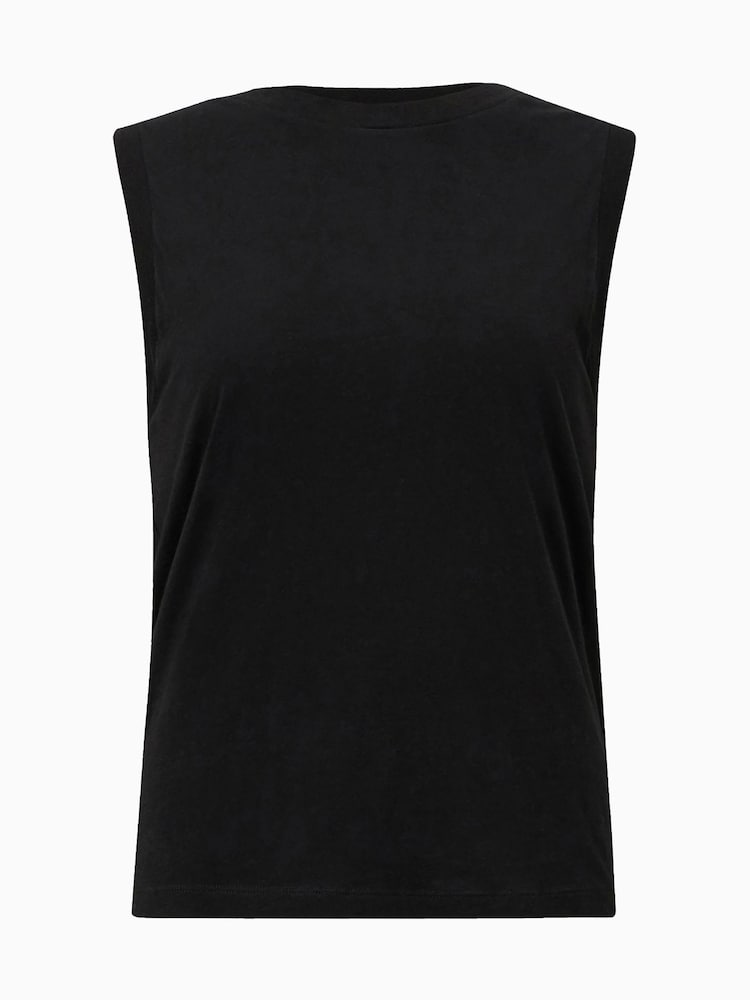 AllSaints Black Imogen Tank Top - Image 8 of 8