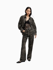 AllSaints Brown Hettie Denim Shacket - Image 5 of 7