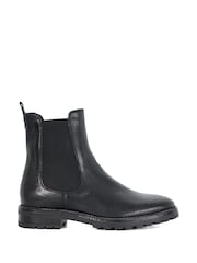 Dune London Black Poema Cleated Sole Chelsea Boots - Image 2 of 6