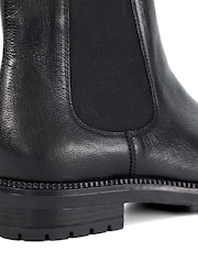 Dune London Black Poema Cleated Sole Chelsea Boots - Image 6 of 6