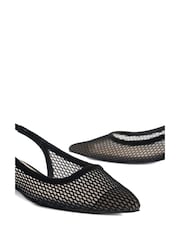 Dune London Connolly Mesh Slingback čevlji s plosko peto/brez pete - Slika 6 iz 6