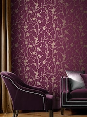 Graham & Brown Mauve Meiying A4 Wallpaper Sample - Image 1 of 3