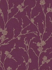Graham & Brown Mauve Meiying A4 Wallpaper Sample - Image 2 of 3